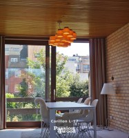 ceiling lights in maple wood